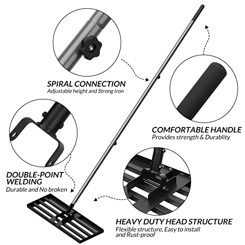 Walensee Heavy Duty 7FT Lawn Leveling Rake