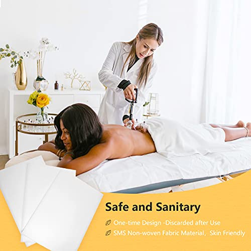 Bozikey 100PCS Massage Table Sheets, Spa Bed Covers