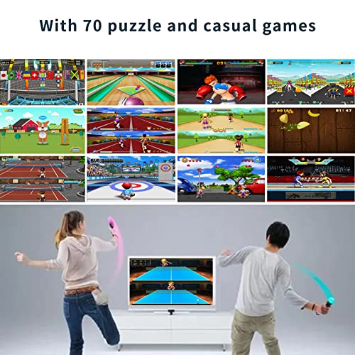 YRPRSODF Retro Game Console with 900+ Games, 29 Sport Games, 17 AR Games & 2 Controllers