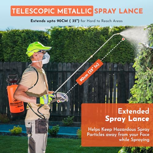 2024 Model 8L Garden Sprayer with Telescopic Metal Lance