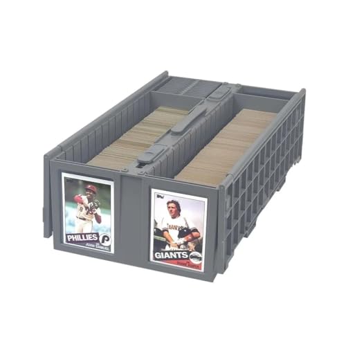 Large Gray Card Storage Bin for Collectible Trading Cards