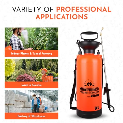 2024 Model 8L Garden Sprayer with Telescopic Metal Lance