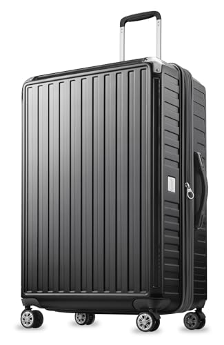 28 Inch Polycarbonate Suitcase with Wheels - VIP Black