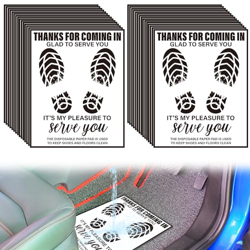 VIP Car Floor Mats: 200pcs Disposable Paper Mats