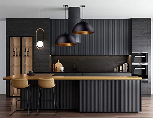 Easric 2 Pack Vintage Black Pendant Light Fixture