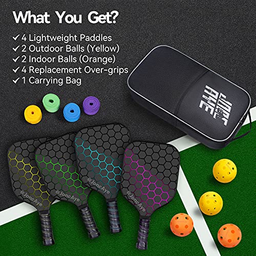 VIP Pickleball Paddles Set with Accessories, USAPA Approved