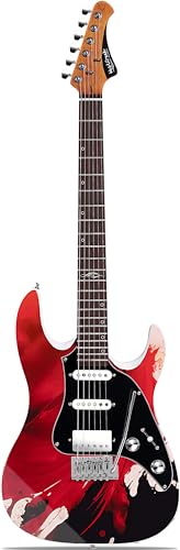 WestCreek JX-20 Electric Guitar, HSS, Coil Split, Red