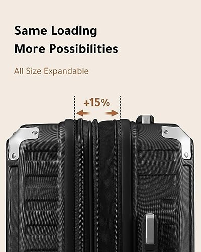 28 Inch Polycarbonate Suitcase with Wheels - VIP Black