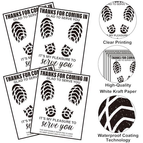 VIP Car Floor Mats: 200pcs Disposable Paper Mats