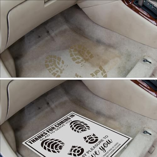 VIP Car Floor Mats: 200pcs Disposable Paper Mats