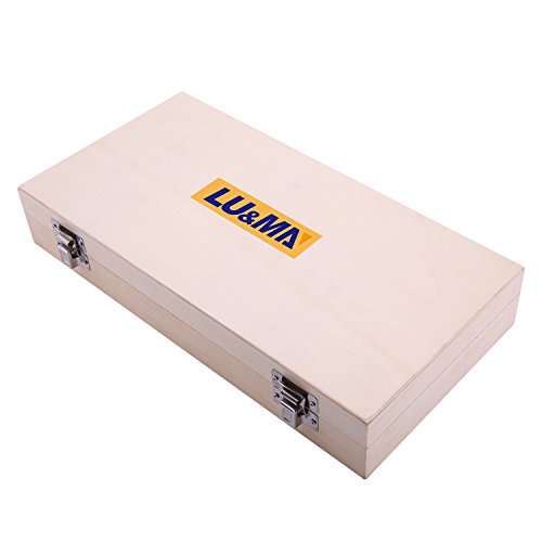 24-Piece Carbide Tipped Router Bit Set with 1/4" Shank