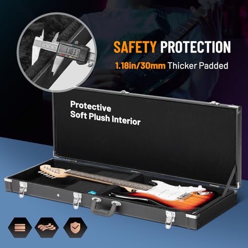 CAHAYA Hard Shell Electric Guitar Case - Black