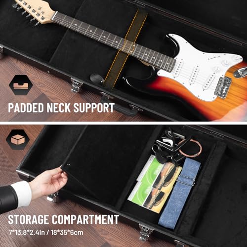 CAHAYA Hard Shell Electric Guitar Case - Black