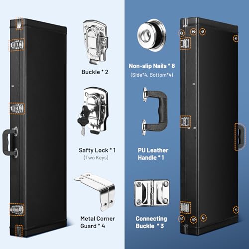 CAHAYA Hard Shell Electric Guitar Case - Black