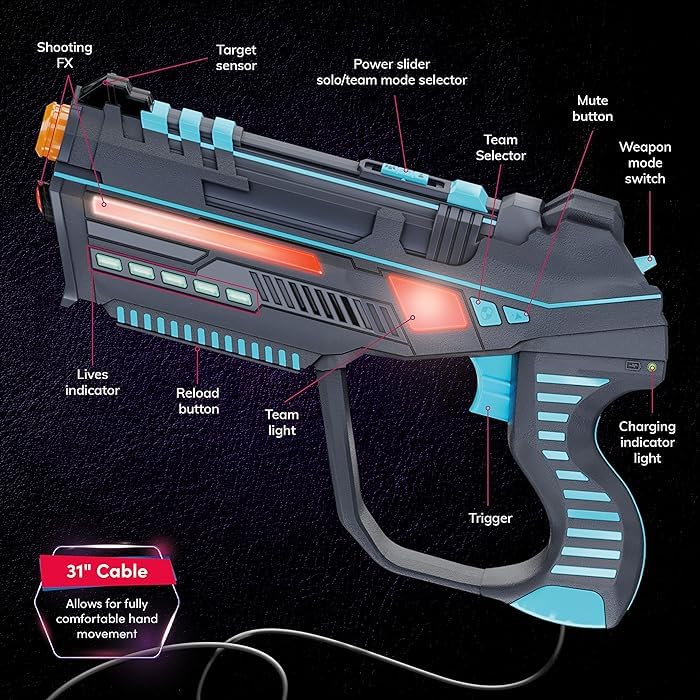 VIP Rechargeable Laser Tag Set for Kids & Adults