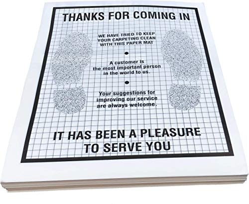 500-pack Plastic Coated Disposable Automotive Floor Mats