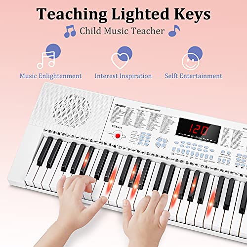 Vangoa VGK611 Light-Up Keyboard for Beginner Kids