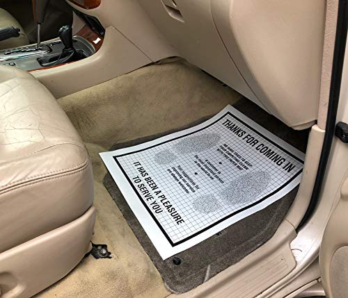 500-pack Plastic Coated Disposable Automotive Floor Mats