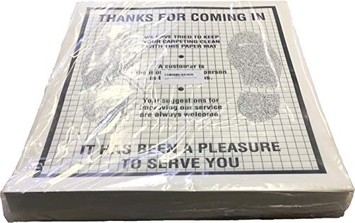 500-pack Plastic Coated Disposable Automotive Floor Mats