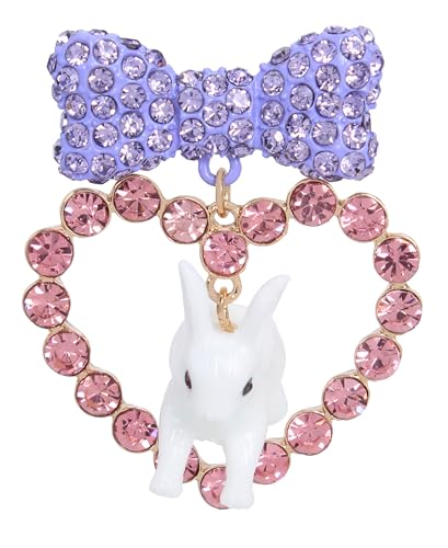 Betsey Johnson Bunny Heart Drop Earrings, VIP Exclusive
