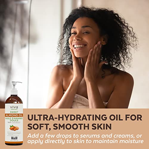 Pure Sweet Almond Oil for Hair and Skin Beauty