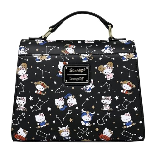 Hello Kitty Zodiac Allover Print Crossbody Satchel Handbag
