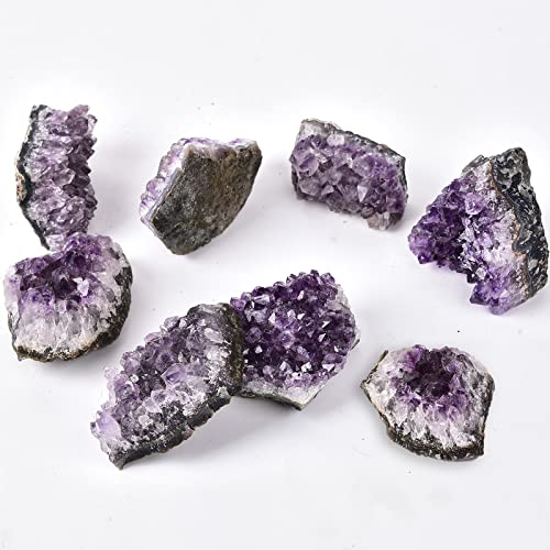 1.8 LBS Natural Amethyst Geode Healing Stones