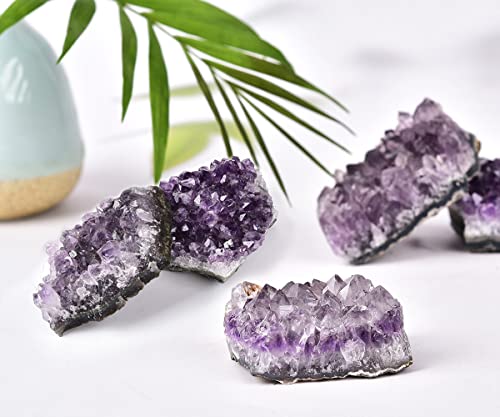 1.8 LBS Natural Amethyst Geode Healing Stones