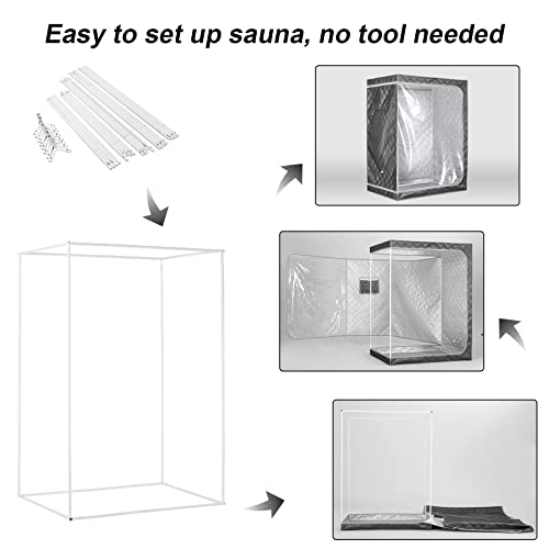 ZONEMEL Full Size Sauna Tent for VIP Relaxation