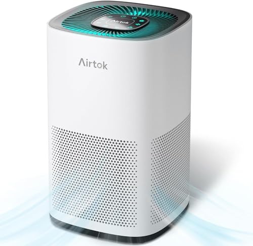 AIRTOK Large Room Air Purifier for Allergies & Pets