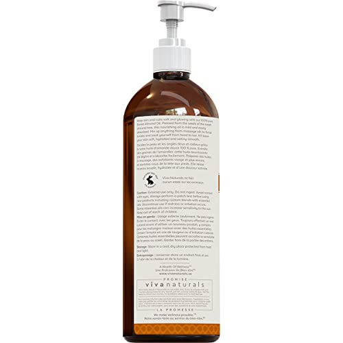 Pure Sweet Almond Oil for Hair and Skin Beauty