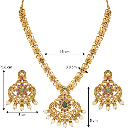 Aheli South Indian CZ Designer Jewelry Set for Women