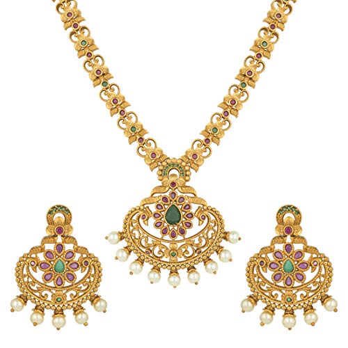 Aheli South Indian CZ Designer Jewelry Set for Women