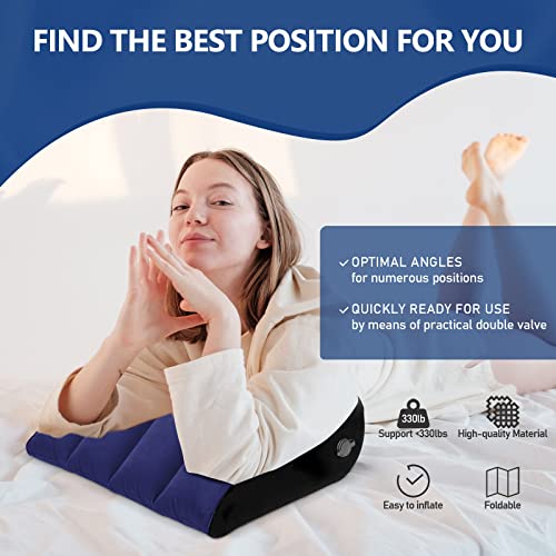 Inflatable Wedge Pillow: Comfort for Yoga and Travel