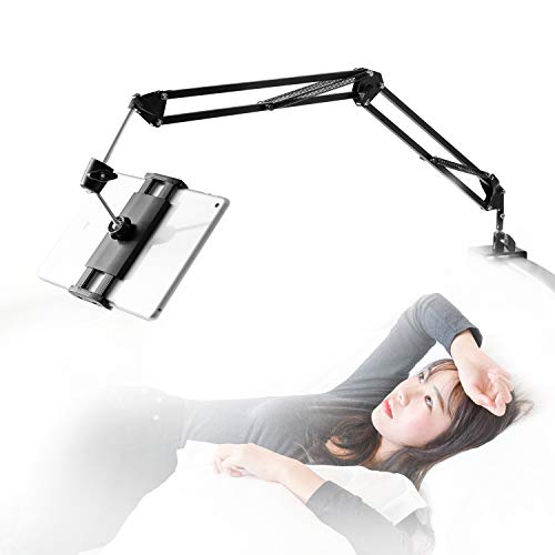 360° Rotating Tablet Stand for Bed, Compatible with 4-11" Devices