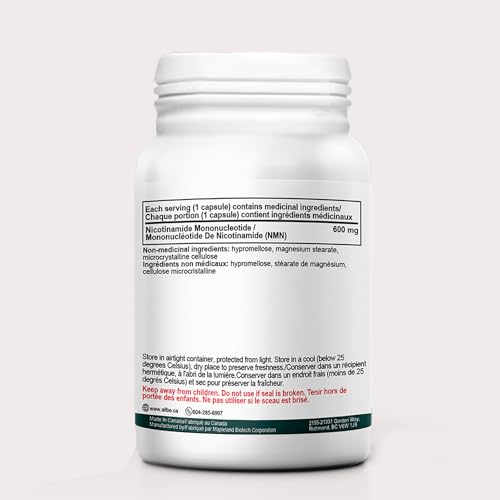 ALLBE NMN Capsules 600mg - Premium Cellular Health Booster