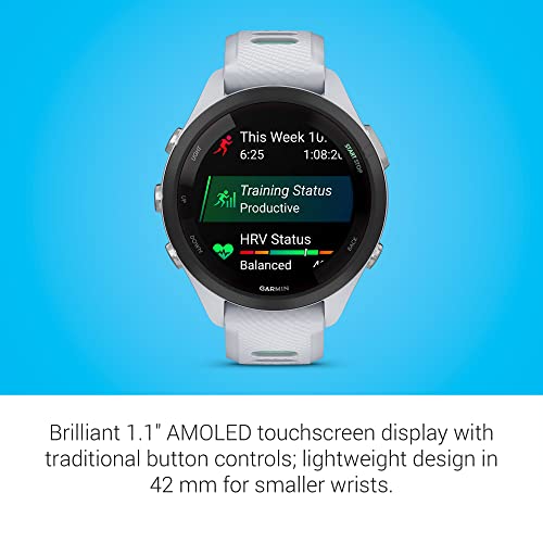 Garmin Forerunner 265S Smartwatch, Colorful AMOLED Display