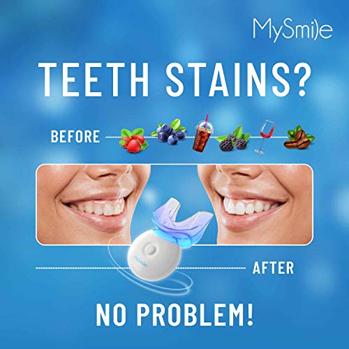 MySmile LED Teeth Whitening Kit, Non-Sensitive Fast Whitener
