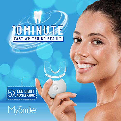 MySmile LED Teeth Whitening Kit, Non-Sensitive Fast Whitener