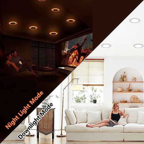 VIP 6 Inch LED Pot Lights with Night Light