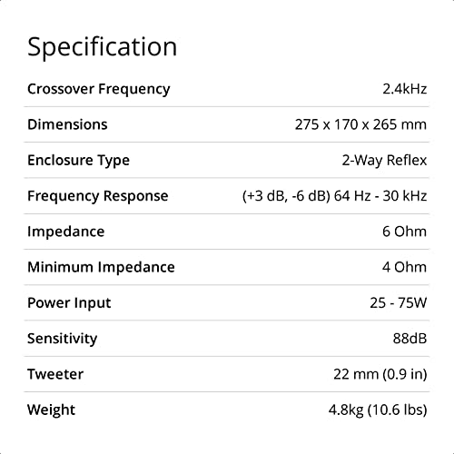 Premium Q Acoustics 3020i Bookshelf Speakers - Carbon Black