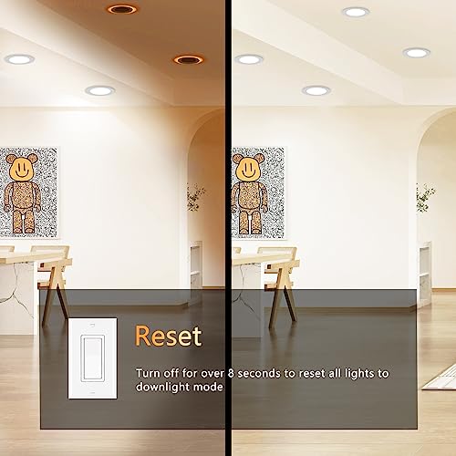 VIP 6 Inch LED Pot Lights with Night Light