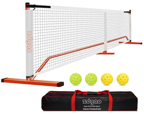22FT Regulation Size Pickleball Net Set with 4 Balls
