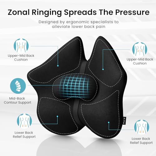 Adjustable Lumbar Support Pillow for Improved Sitting Posture