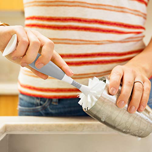 VIP Munchkin Bristle Bottle Brush in Grey