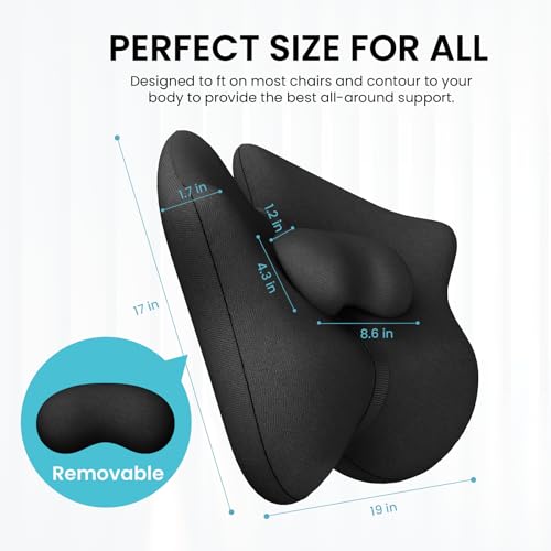 Adjustable Lumbar Support Pillow for Improved Sitting Posture