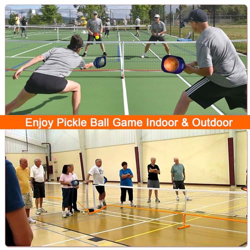 22FT Regulation Size Pickleball Net Set with 4 Balls