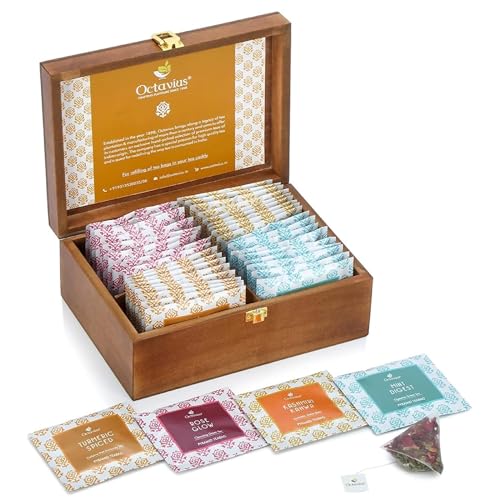 Octavius Assorted Tea Sampler Gift Set - 4 Flavors