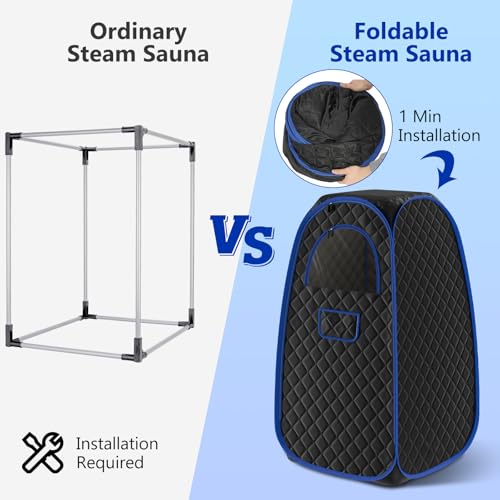 X-Vcak Portable Foldable Sauna Box with Steamer