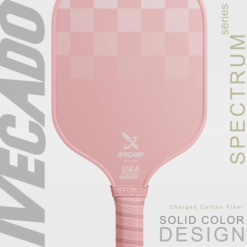 Pink Carbon Fiber Pickleball Paddle - USAPA Approved